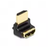 DeLOCK HDMI Adapter Stecker auf Buchse 90° nach oben abgewinkelt 8K 60 Hz Metall
