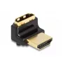 DeLOCK HDMI Adapter Stecker auf Buchse 90° nach oben abgewinkelt 8K 60 Hz Metall