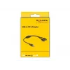 DeLOCK 61061 PS/2-Kabel 0,43 m 2x 6-Pin Mini-DIN USB A Schwarz