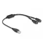DeLOCK 61061 PS/2-Kabel 0,43 m 2x 6-Pin Mini-DIN USB A Schwarz