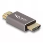DeLOCK HDMI Adapter Stecker auf Stecker 8K 60 Hz grau Metall