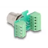 DeLOCK M12 Transfermodul-Adapter 8-polig A-kodiert Buchse auf 9-polige Klemmenleiste