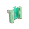 DeLOCK M12 Transfermodul-Adapter 17-polig A-codiert Stecker auf 18-polige Klemmleiste