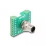 DeLOCK M12 Transfermodul-Adapter 17-polig A-codiert Stecker auf 18-polige Klemmleiste