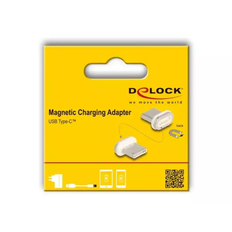 DeLOCK 66588 Kabel-Gender-Changer Magnet USB-C Gold Weiß