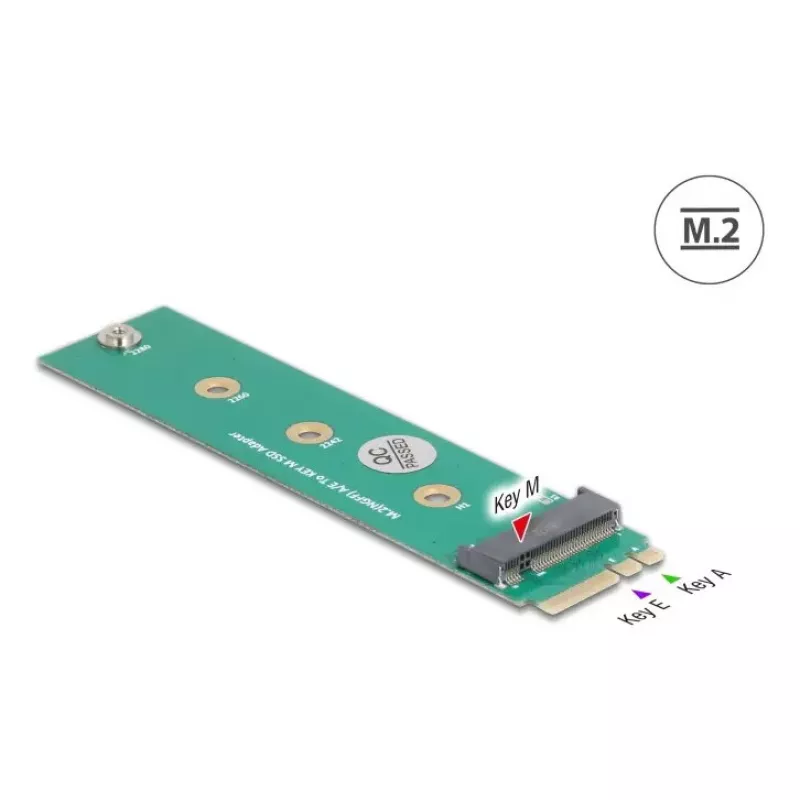 DeLOCK Interner M.2-Adapter 64343 Host M.2 Stecker Grün