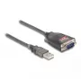 DeLOCK Adapter USB 2.0 Typ-A auf Seriell RS-232 D-Sub 9-polig Stecker 0,2 m