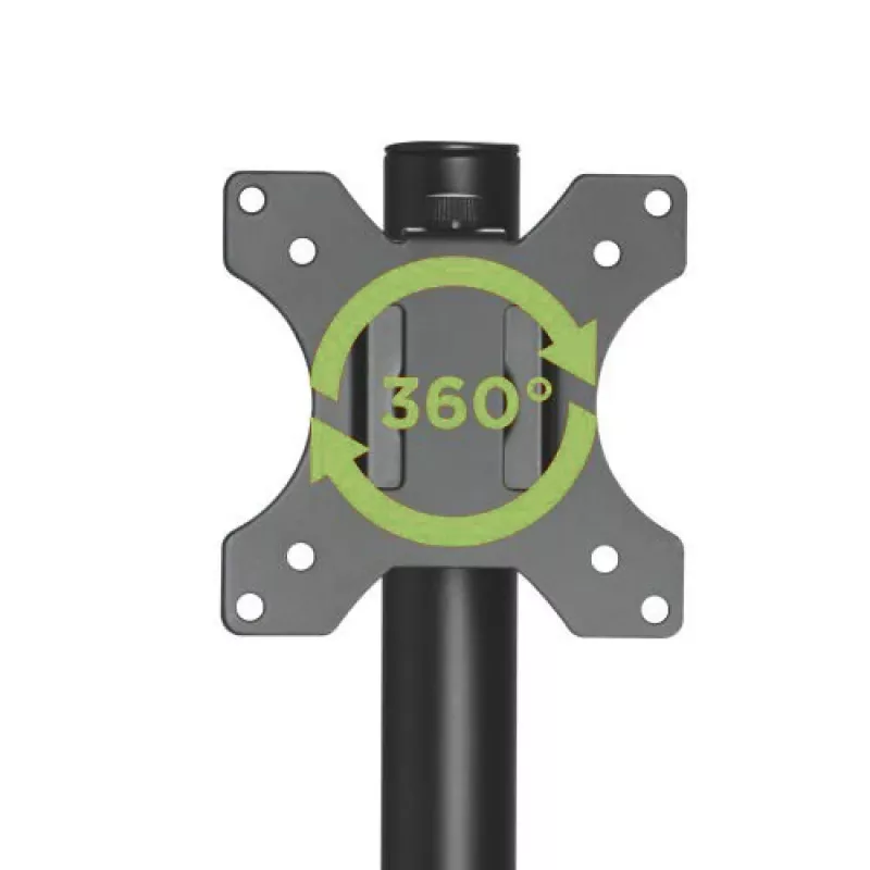 Techly ICA-LCD 401 Monitorhalterung / Standfuß 81,3 cm (32 Zoll) für den Schreibtisch Schwarz
