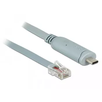 Serielles Kabel DeLOCK 89892 USB 2.0 Typ-A RJ45 Grau 5 m