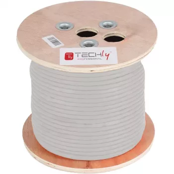Techly ITP-C5F-305-RIS Netzwerkkabel Grau 305 m Cat5e F/UTP (FTP)