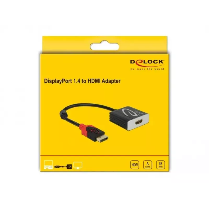 Aktiver DisplayPort 1.4 auf HDMI Adapter DeLOCK 65207