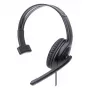 Manhattan Mono Over-Ear-Headset (USB), Mikrofonarm (gepolstert), Einzelhandelsverpackung, verstellbarer Kopfbügel, Kabelfernbedienung, Ohrpolster, USB-A für Ton und Mikrofon, Kabel 1,5 m, drei Jahre Garantie
