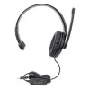 Manhattan Mono Over-Ear-Headset (USB), Mikrofonarm (gepolstert), Einzelhandelsverpackung, verstellbarer Kopfbügel, Kabelfernbedienung, Ohrpolster, USB-A für Ton und Mikrofon, Kabel 1,5 m, drei Jahre Garantie