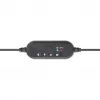 Manhattan Mono Over-Ear-Headset (USB), Mikrofonarm (gepolstert), Einzelhandelsverpackung, verstellbarer Kopfbügel, Kabelfernbedienung, Ohrpolster, USB-A für Ton und Mikrofon, Kabel 1,5 m, drei Jahre Garantie