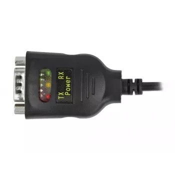Serielles Kabel DeLOCK 90494 USB Type-C RS-232 DB9 Schwarz 0,35 m