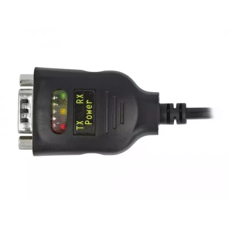 Serielles Kabel DeLOCK 90494 USB Type-C RS-232 DB9 Schwarz 0,35 m