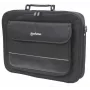 Manhattan Empire Laptoptasche 17,3 Zoll, Clamshell-Design, Zubehörfach, Schultergurt (abnehmbar), Notebooktasche, Schwarz, Drei Jahre Garantie