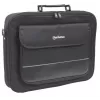 Manhattan Empire Laptoptasche 17,3 Zoll, Clamshell-Design, Zubehörfach, Schultergurt (abnehmbar), Notebooktasche, Schwarz, Drei Jahre Garantie