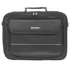 Manhattan Empire Laptoptasche 17,3 Zoll, Clamshell-Design, Zubehörfach, Schultergurt (abnehmbar), Notebooktasche, Schwarz, Drei Jahre Garantie