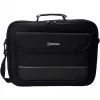 Manhattan Empire Laptoptasche 17,3 Zoll, Clamshell-Design, Zubehörfach, Schultergurt (abnehmbar), Notebooktasche, Schwarz, Drei Jahre Garantie