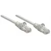 Intellinet Netzwerk-Patchkabel, Cat6, 15 m, Grau, CCA, U/UTP, PVC, RJ45, vergoldete Kontakte, Rastnasenschutz, Knickschutztülle, lebenslange Garantie