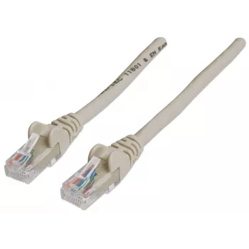 Intellinet Netzwerk-Patchkabel, Cat6, 20 m, Grau, CCA, U/UTP, PVC, RJ45, vergoldete Kontakte, rastnasenschutz, Knickschutztülle, lebenslange Garantie