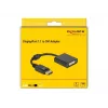 Adapter DisplayPort 1.1 Stecker auf DVI Buchse Passiv schwarz DeLOCK 61008