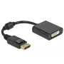 Adapter DisplayPort 1.1 Stecker auf DVI Buchse Passiv schwarz DeLOCK 61008