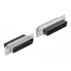 Montagesatz D-Sub 25-polig Stecker auf RJ45 Buchse DeLOCK 66648