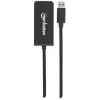Manhattan USB-A-auf-HDMI-Adapterkabel, 60 cm, Stecker auf Buchse, 5 Gbit/s (USB 3.2 Gen1, auch bekannt als USB 3.0), 2560x1440 @ 32-Bit-Farbe, Full-HD-Video 1080p@16:9, Schwarz, Blister