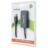 Manhattan USB-A-auf-HDMI-Adapterkabel, 60 cm, Stecker auf Buchse, 5 Gbit/s (USB 3.2 Gen1, auch bekannt als USB 3.0), 2560x1440 @ 32-Bit-Farbe, Full-HD-Video 1080p@16:9, Schwarz, Blister
