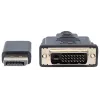Manhattan DisplayPort 1.2a zu DVI-D 24+1 Kabel, 1080p@60Hz, 3 m, Stecker zu Stecker, Passiv, Kompatibel mit DVI-D, Schwarz, Drei Jahre Garantie, Entspricht DP2DVIMM10.
