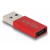 DeLOCK USB-Adapter USB Typ-A Stecker auf USB Typ-C Buchse rot 10 Gbit/s