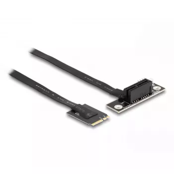 DeLOCK M.2 Key A+E auf PCIe x1 NVMe Adapter abgewinkelt 20 cm Kabel