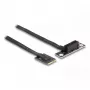 DeLOCK M.2 Key A+E auf PCIe x1 NVMe Adapter abgewinkelt 20 cm Kabel