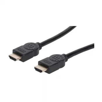 Manhattan HDMI 8K@60Hz Kabel mit Ethernet, 2 m, Zertifiziert, Geeignet für ALLE 8K, 4K & 1080p/HD-Anwendungen – Jetzt aufrüsten oder bereit sein, wenn Sie es brauchen, Stecker auf Stecker, Schwarz, 4K@120Hz, Lebenslange Garantie, Ultra High Speed