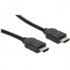 Manhattan HDMI 8K@60Hz Kabel mit Ethernet, 2 m, Zertifiziert, Geeignet für ALLE 8K, 4K & 1080p/HD-Anwendungen – Jetzt aufrüsten oder bereit sein, wenn Sie es brauchen, Stecker auf Stecker, Schwarz, 4K@120Hz, Lebenslange Garantie, Ultra High Speed