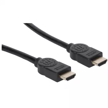 Manhattan HDMI 8K@60Hz Kabel mit Ethernet, 2 m, Zertifiziert, Geeignet für ALLE 8K, 4K & 1080p/HD-Anwendungen – Jetzt aufrüsten oder bereit sein, wenn Sie es brauchen, Stecker auf Stecker, Schwarz, 4K@120Hz, Lebenslange Garantie, Ultra High Speed