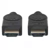 Manhattan HDMI 8K@60Hz Kabel mit Ethernet, 2 m, Zertifiziert, Geeignet für ALLE 8K, 4K & 1080p/HD-Anwendungen – Jetzt aufrüsten oder bereit sein, wenn Sie es brauchen, Stecker auf Stecker, Schwarz, 4K@120Hz, Lebenslange Garantie, Ultra High Speed