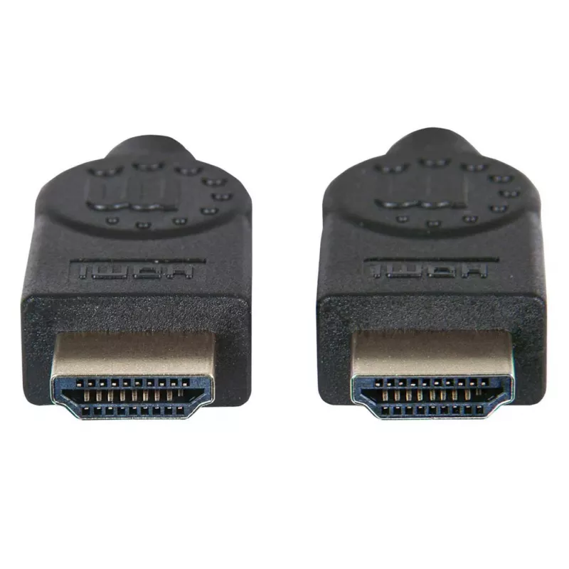 Manhattan HDMI 8K@60Hz Kabel mit Ethernet, 2 m, Zertifiziert, Geeignet für ALLE 8K, 4K & 1080p/HD-Anwendungen – Jetzt aufrüsten oder bereit sein, wenn Sie es brauchen, Stecker auf Stecker, Schwarz, 4K@120Hz, Lebenslange Garantie, Ultra High Speed