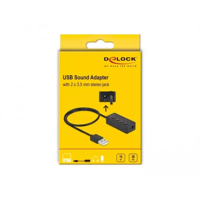 USB Headset und Mikrofon Adapter DeLOCK 66731