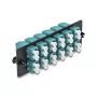 DeLOCK Glasfaser-Adapterpanel LC Duplex OM4 12 Port Aqua
