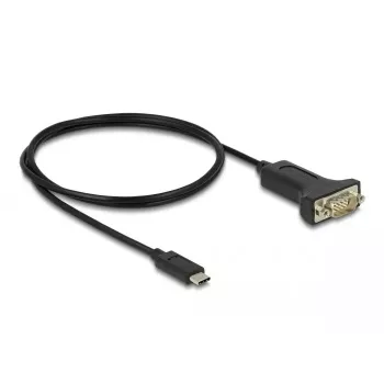 DeLOCK Adapter USB Typ-C auf RS-232 D-Sub 9-polig Stecker 1 m