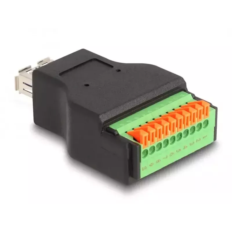 DeLOCK USB 3.2 Gen 1 Typ-A-Buchse auf Klemmleistenadapter 10 Pin