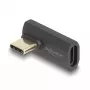 DeLOCK USB-Adapter 40 Gbps USB Type-C PD 3.1 240 W Stecker auf Buchse abgewinkelt links/rechts 8K 60 Hz