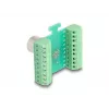 DeLOCK M12 Transfermodul-Adapter, 17-polig, A-codiert, Buchse auf 18-polige Anschlussklemme