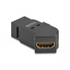 DeLOCK HDMI-Paneleinsatz Buchse auf Buchse 45° abgewinkelt 8K 60 Hz schwarz