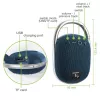 Techly ICASBL321BL tragbarer/Partylautsprecher Mono tragbarer Lautsprecher Blau 5 W