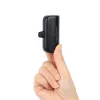 Manhattan Powerbank mit integriertem USB-C-Stecker, 5000 mAh, bis zu 20 W Ausgangsleistung, Kickstand zur Verwendung als Ladehandyhalter, Schwarz, ein Jahr Garantie