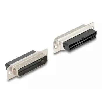 DELOCK D-Sub 25-polig Stecker auf RJ12 Buchse Montageset, blau